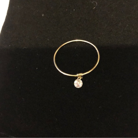 Dainty Thin Band Cubic Zirconia Dangle-NWT -only size 7-Boutique - Picture 4 of 6